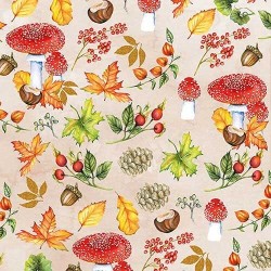1 Pack Paper Lunch Napkins - Autumn Pattern - Ambiente
