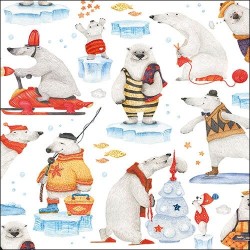 1 Pack Paper Lunch Napkins - Artic Tales - Ambiente