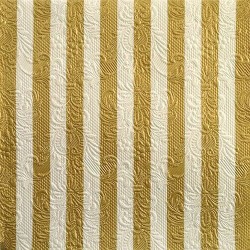 1 Pakje papieren lunch servetten - Elegance Stripes Gold - Ambiente