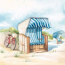 1 Pack Paper Lunch Napkins - Day At The Beach - Ambiente