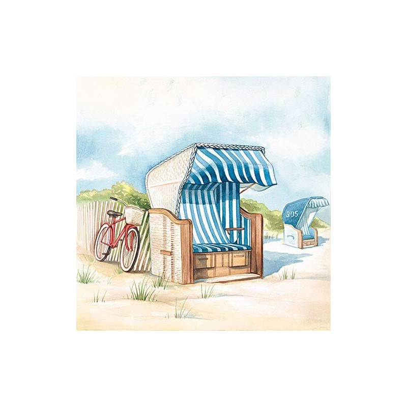 1 Pack Paper Lunch Napkins - Day At The Beach - Ambiente 1 Pack Paper Lunch Napkins - Day At The Beach - Ambiente