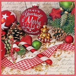 1 Pakje papieren lunch servetten - Merry Little Christmas - Ambiente