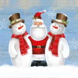 1 Pakje papieren lunch servetten - Santa with Friends - Ambiente
