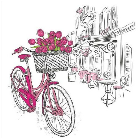 1 Pakje papieren lunch servetten - Tulips Delivery - Ambiente