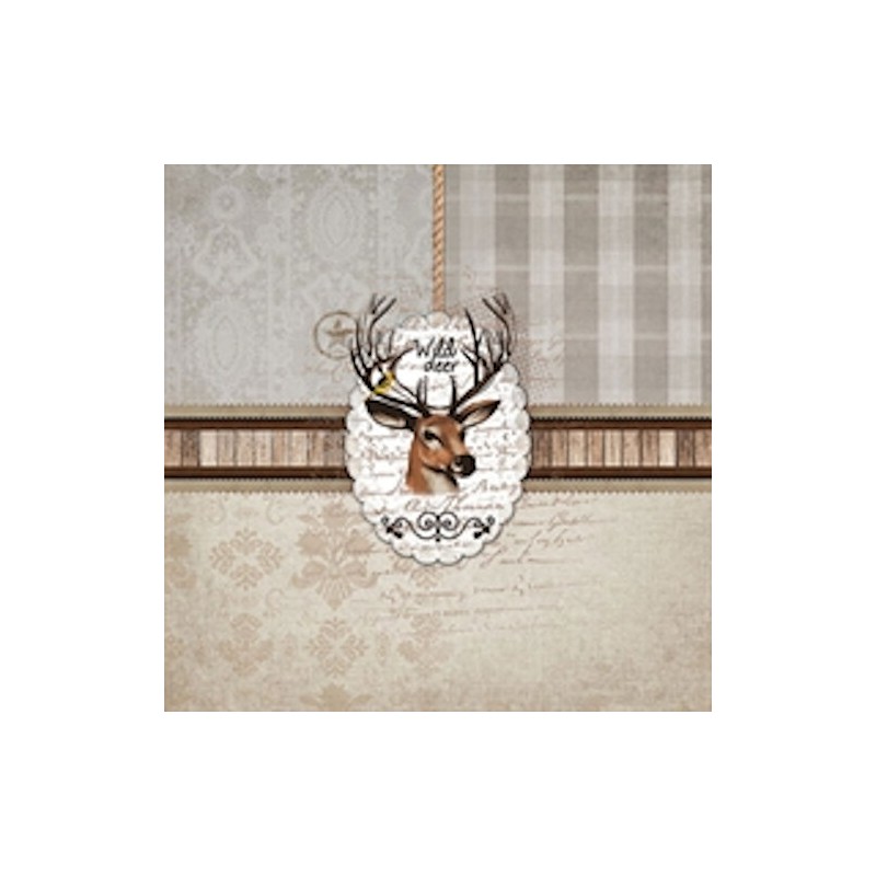 1 Pack paper lunch napkins - Wild Deer - Ambiente 1 Pack paper lunch napkins - Wild Deer - Ambiente