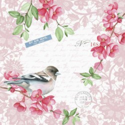 1 Pakje papieren lunch servetten - Sweet bird - Paper+Design