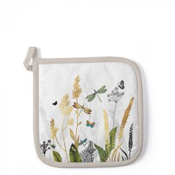 Potholder - Ornamental flowers white - Ambiente