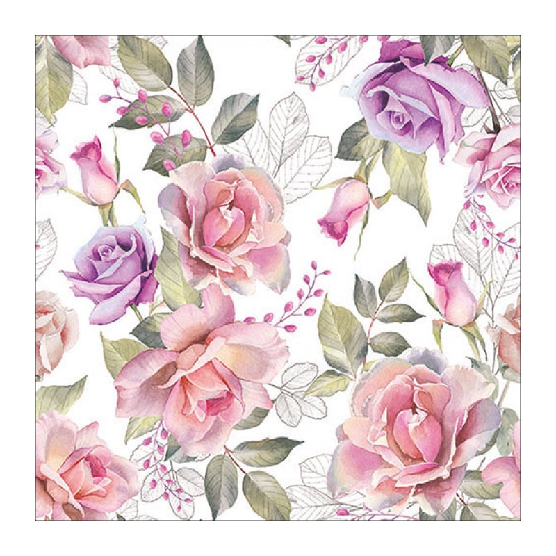 1 Pack paper lunch napkins - Josephine - Ambiente 1 Pack paper lunch napkins - Josephine - Ambiente