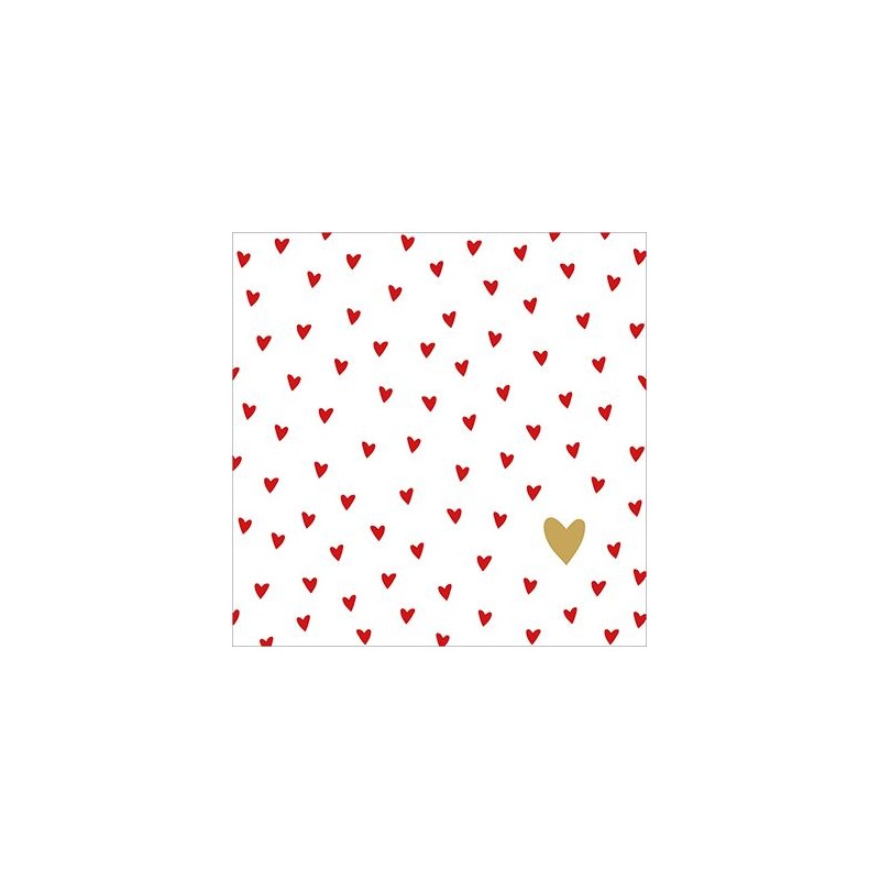 1 Pakje papieren cocktail servetten - Little hearts - PPD 1 Pakje papieren cocktail servetten - Little hearts - PPD