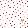1 Pakje papieren cocktail servetten - Little hearts - PPD