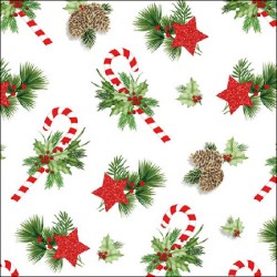 20 Paper lunch napkins - Ornaments For X-Mas - 1 pack - Ambiente