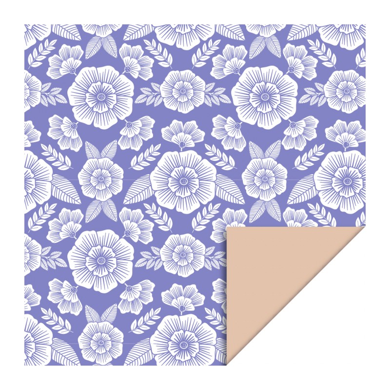 Wrapping Paper - Flowers Violet - Nude - 70cm wide - House of Products - Geschenkenlaantje.nl Wrapping Paper - Flowers Violet - Nude - 70cm wide - House of Products - Geschenkenlaantje.nl