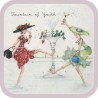 Square coaster - Fountain of Youth -  Berni Parker