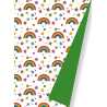 wrapping paper - Rainbow Green - 30 cm wide