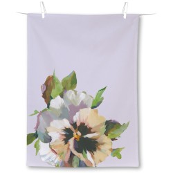 Theedoek - Martha - Lila - Bloemen - IHR