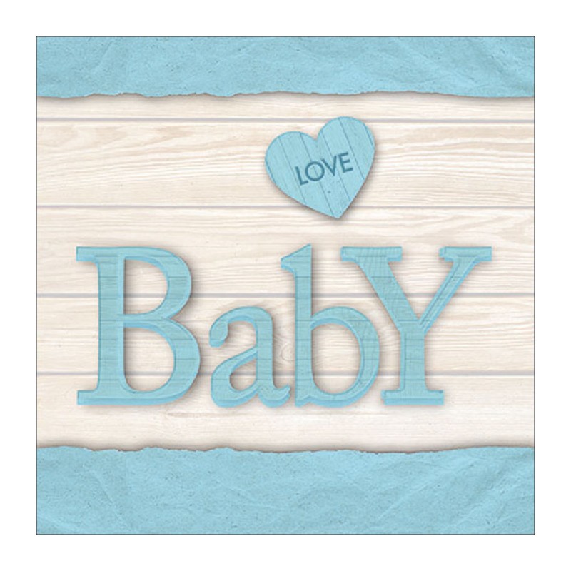 1 pack paper lunch napkins - Baby love boy - Ambiente 1 pack paper lunch napkins - Baby love boy - Ambiente
