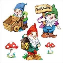 paper lunch napkins - Garden gnomes - Ambiente