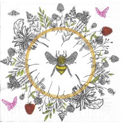1 pack paper lunch napkins - Bee Loved - Paper+Design