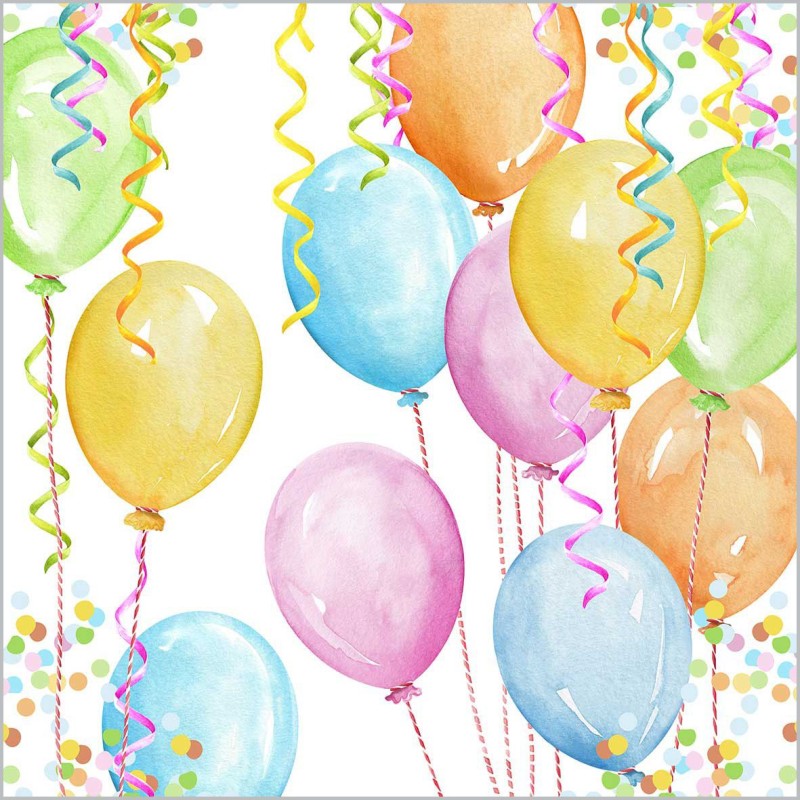 paper lunch napkins - Baloon Party - PPD
