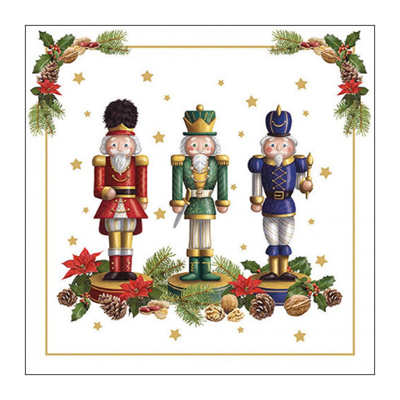 paper lunch napkins - Bearded nutcracker - Ambiente - Christmas - Winter paper lunch napkins - Bearded nutcracker - Ambiente - Christmas - Winter