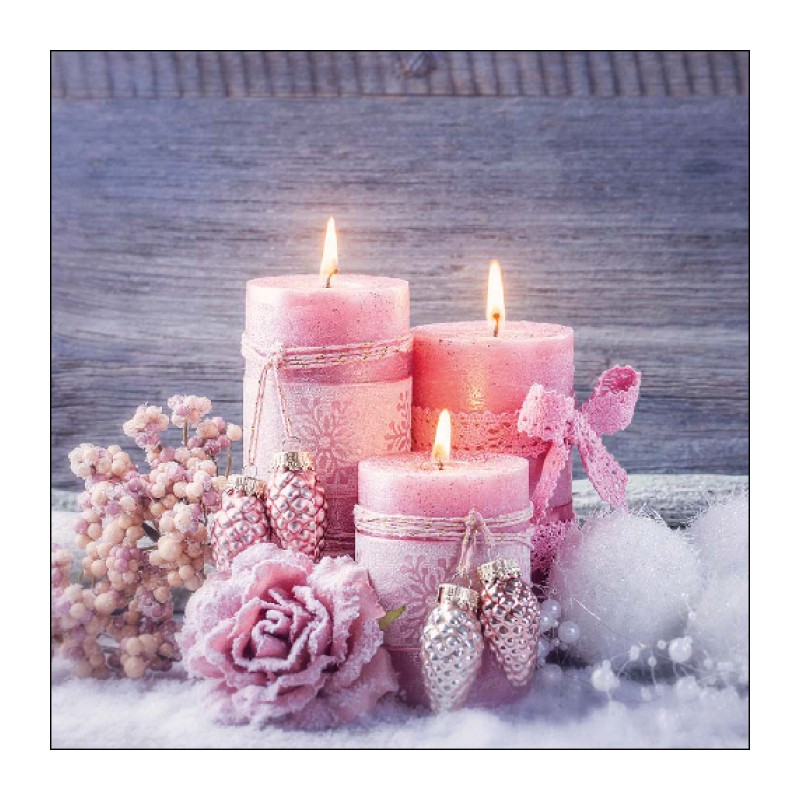 papieren lunch servetten - Romantic candles - Ambiente papieren lunch servetten - Romantic candles - Ambiente