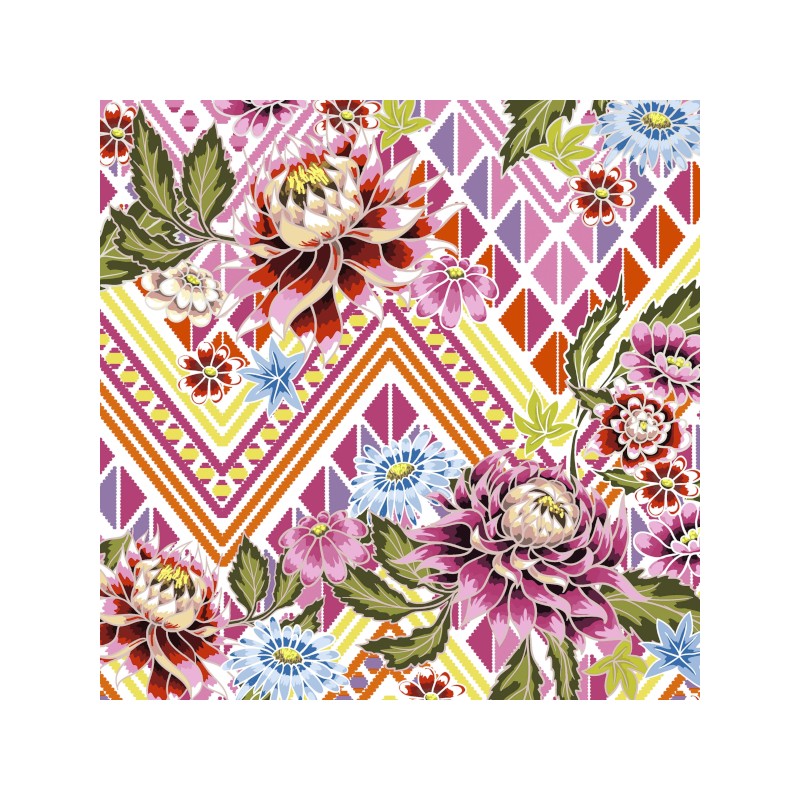 papieren lunch servetten - Mexican flowers - Paper+Design - Bloemen papieren lunch servetten - Mexican flowers - Paper+Design - Bloemen