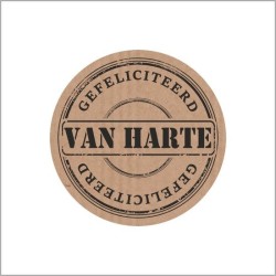 1 Set Stickers - Van Harte