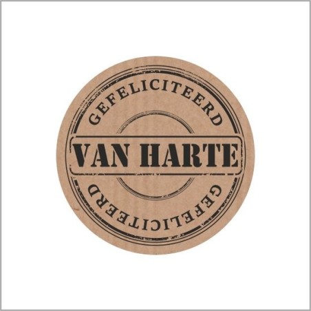 1 Set Stickers - Van Harte