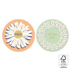 Daisy Madelief bloemen Sluitsticker sticker