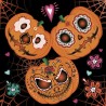 Paper lunch napkins - Mexican pumpkins - Daisy -  Pumkin - Halloween