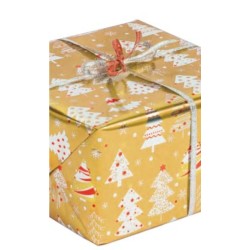 wrapping paper - Christmas - Gold - 70cm wide