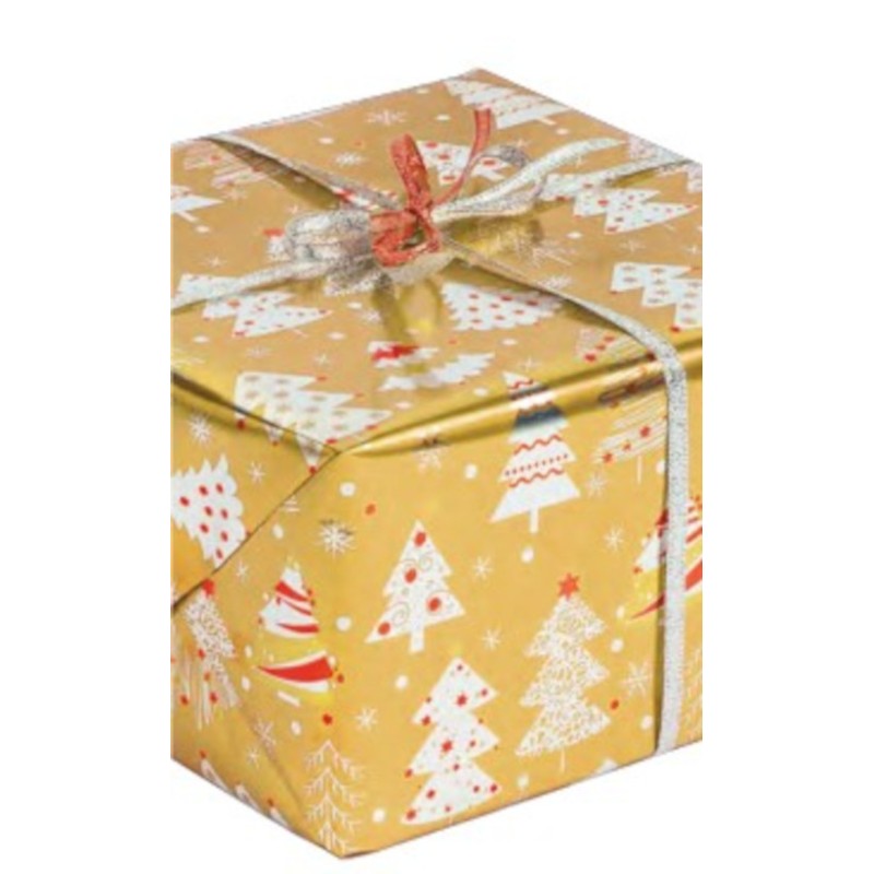 wrapping paper - Christmas - Gold - 70cm wide