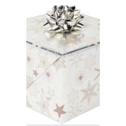 Wrapping paper - Christmas - Silver - 70cm wide