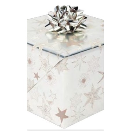 Wrapping paper - Christmas - Silver - 70cm wide