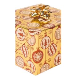 Wrapping paper - Christmas - Gold - Bauble - 70cm wide