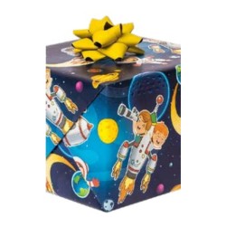 Wrapping paper - rockets - planets - 70cm wide