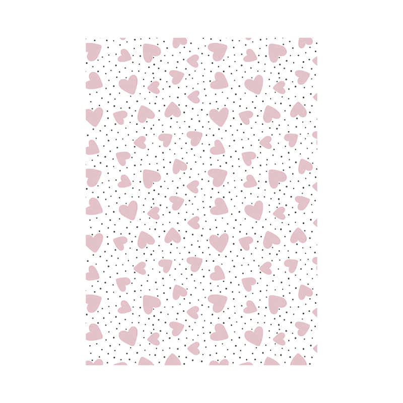 wrapping paper - Hearts Pink - 30 cm wide wrapping paper - Hearts Pink - 30 cm wide