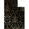 wrapping paper - Baku - 30 cm wide - Christmas - Black - Gold
