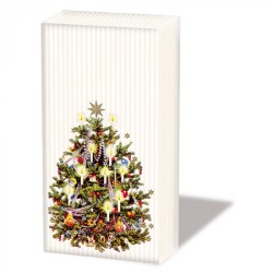 1 Pack paper handkerchiefs - X-mas tree cream - Ambiente