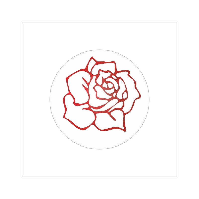 Flower - Rose - Closing sticker - Sticker