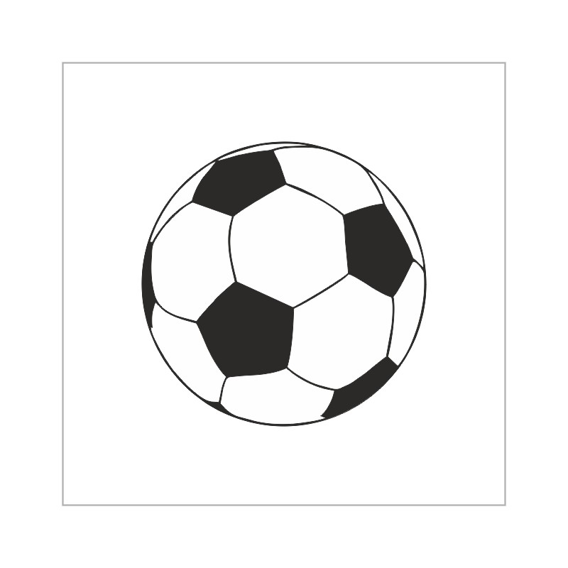 Voetbal - Sluitsticker - Sticker Voetbal - Sluitsticker - Sticker