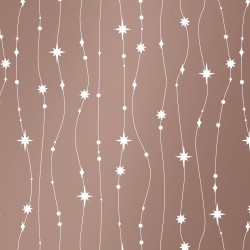 wrapping paper 30cm wide - Stars are falling rosegold