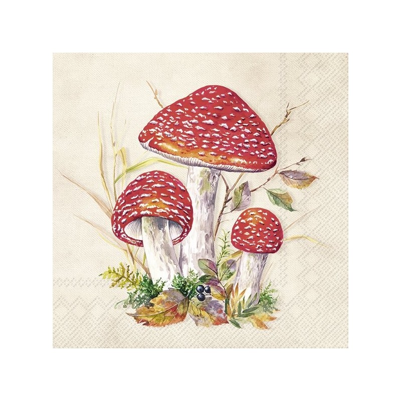 Paper Lunch Napkins - Toad creme - IHR - Fall - Autumn - Toad Paper Lunch Napkins - Toad creme - IHR - Fall - Autumn - Toad