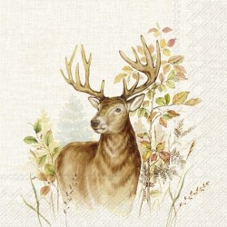 papieren lunch servetten - Hunted deer - IHR - Rendier