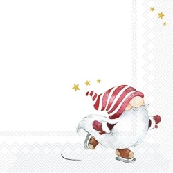 1 Pack paper napkins - Niels  - Christmas - Gnome - IHR