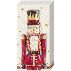 1 Pakje papieren zakdoeken - Nutcracker figure - IHR - Notenkraker - Kerst