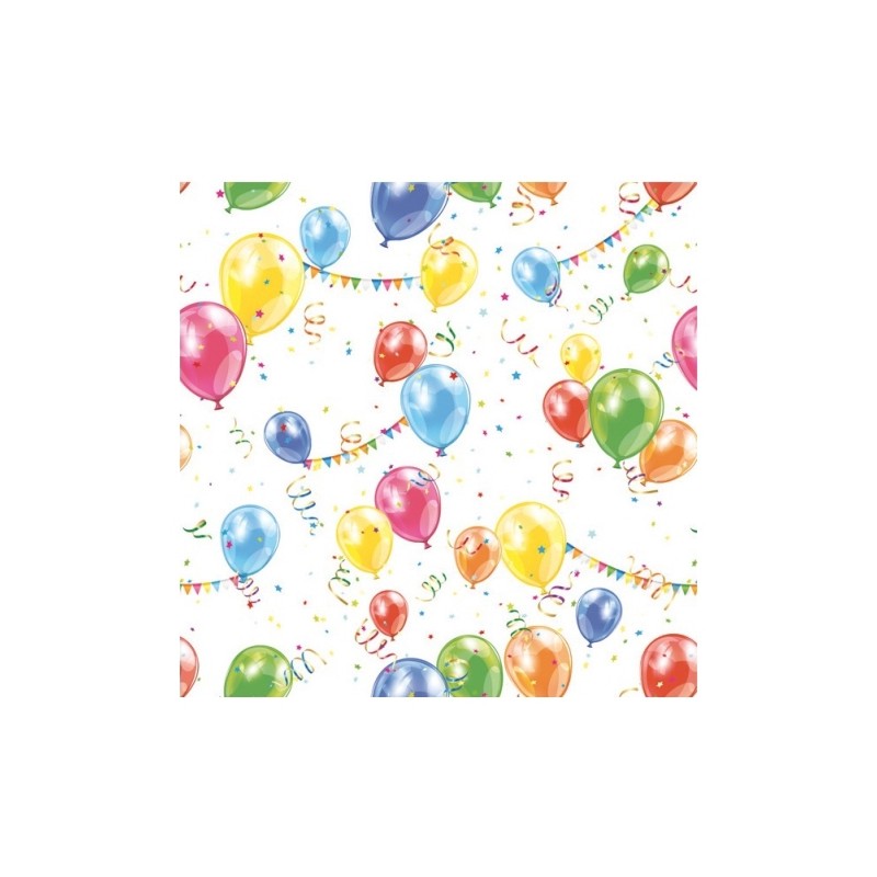 1 pack paper lunch napkins - Balloons - Birthday 1 pack paper lunch napkins - Balloons - Birthday