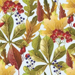 paper lunch napkins - Rowanberrys and leaves - Berrys - Leaves - Autumn - Daisy