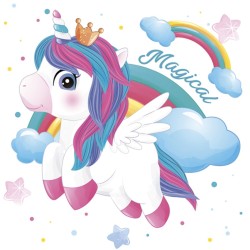 paper lunch napkins - Magical Unicorn - Children's Birthday - Daisy - Animals - Unicorn