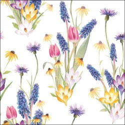 papieren lunch servetten - Hello spring - Lente - Bloemen - Ambiente